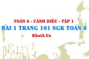 Bài 1 trang 101 SGK Toán 6 tập 1 Cánh Diều
